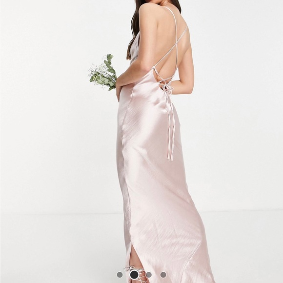ASOS Design Tall maxi satin dress, size 2 - Picture 2 of 2